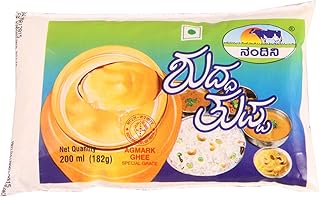 Browell Nandini Pure Ghee, 200 Ml Pouch,184 Grams