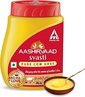 Aashirvaad Pure Cow Ghee, PET Jar, Rich Aroma, 200ml